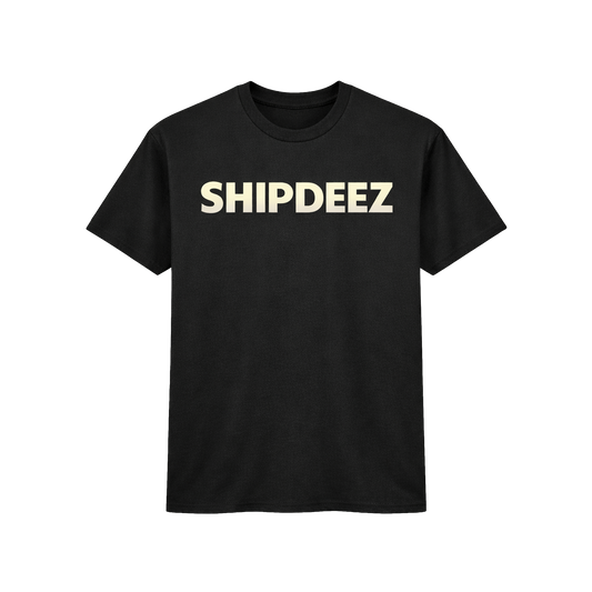 Black/White SHIPDEEZ Cotton Tee
