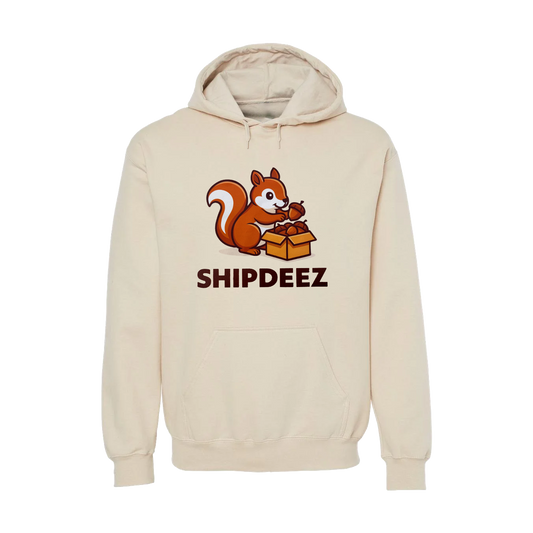 Beige Founder's Hoodie – Squirrel Print