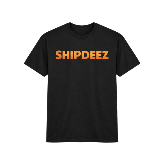 Black/Orange SHIPDEEZ Cotton Tee
